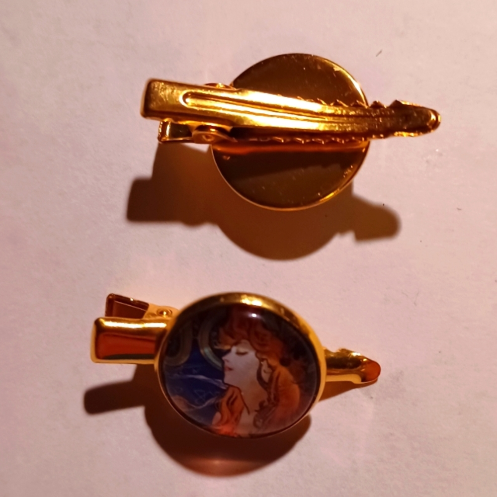 Alphonse Mucha hairclips